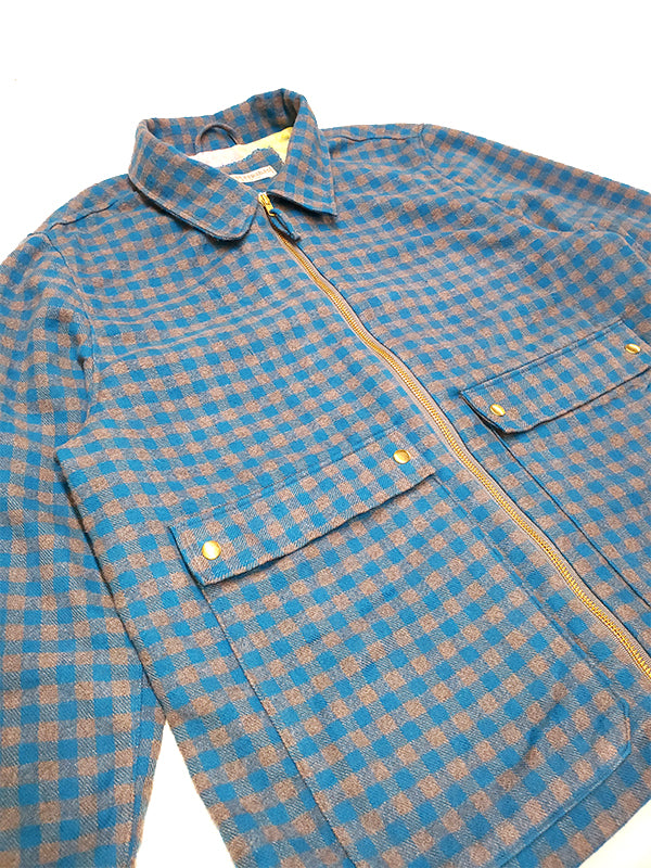SE6 Teal/Gray Cotton Flannel Jacket