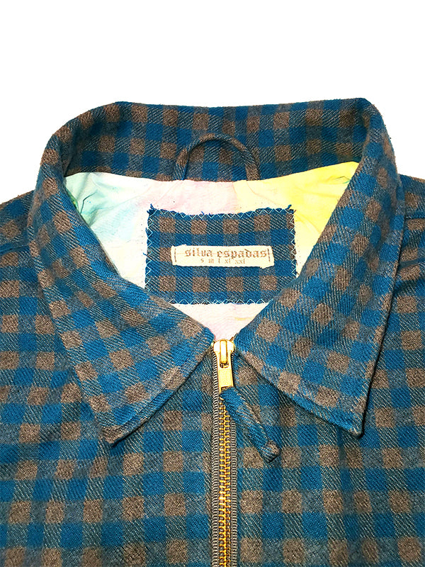 SE6 Teal/Gray Cotton Flannel Jacket