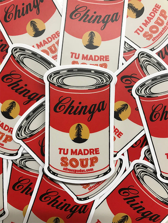 Chinga Tu Madre Can Sticker