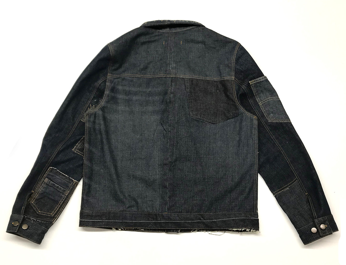 Reconstructed Zig-Zag Denim Jacket